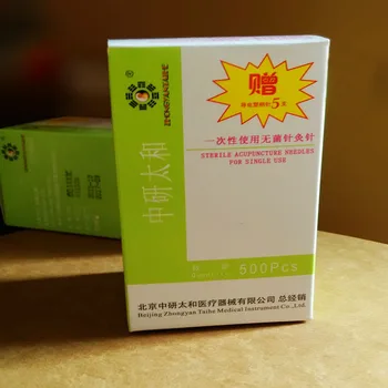 10 kasser *500Pcs Kinesisk Gamle måde, akupunktur nål disponibel akupunktur nål massage øvelser Professionel brug