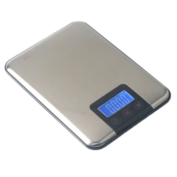 10 kg, 1g Digital Præcision Skala Elektronisk Køkken Balance med Rustfrit Stål Platform Touch Botton