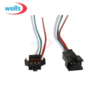10 Par 3pin JST-Stik Mandlige & Kvindelige Kabel Ledning for WS2811 WS2812B RGB LED Strip