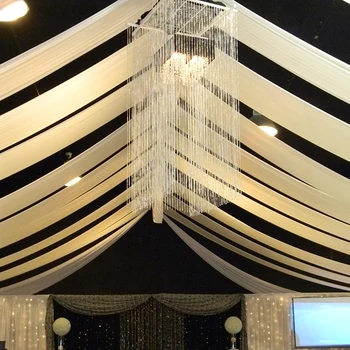10 pc ' er, loft, gardiner bryllup begivenhed fest dekoration drapere baldakin draperi fladskærms stof til tag 2ftx32ft