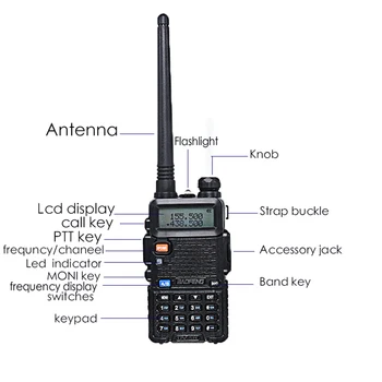 10 pz Baofeng uv-5r walkie talkie VHF-UHF DUAL BAND SKINKE Radio professionel cb radio baofeng uv5r bærbare radio til jagt