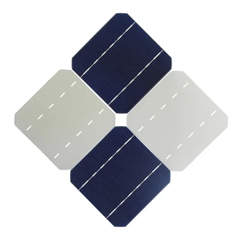10 Stk 2,8 W 125 * 125MM Billige Mono Solceller 5x5 Klasse En monokrystallinsk Silicium PV Wafer For DIY Solcelle Panel