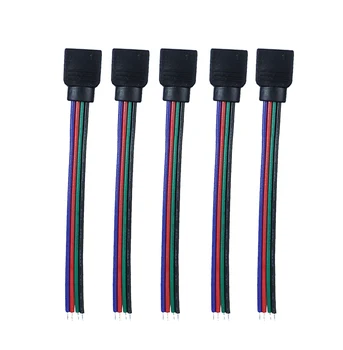10 Stk 4pin hun Stik RGB forlænger Ledning Kabel Til SMD 5050/3528 RGB corlor skiftende LED Strip light gratis fragt