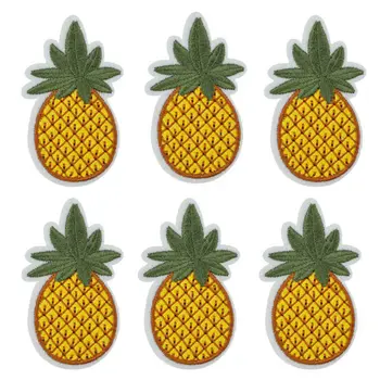 10 stk Ananas frugt patches badge til tøj strygejern broderet patch applikeret jern på patches sy tilbehør til tøj