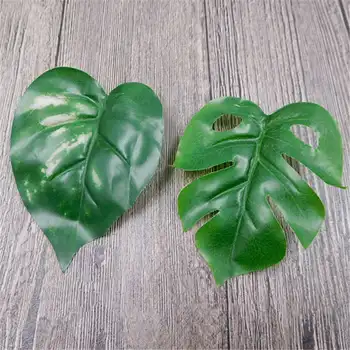 10 STK/kunstig silke grønne blade bryllup julepynt af DIY krans indstilling blade