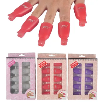 10 Stk/Masse Nail Art Plast Gel Neglelak Remover Soak Off Hætte Klip UV-Degreaser polske Wrap Værktøj væske til fjernelse af lak