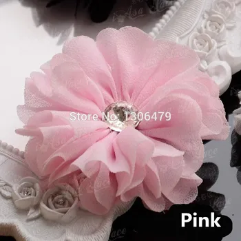 10 Stk Nye Hovedbeklædning Håndlavede Blomster, Bridal Hovedklæde Blomst, Hvid Plus Diamant Perle Blomster RS885
