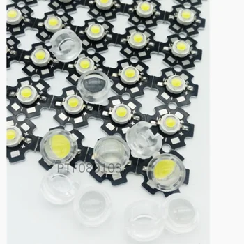 10 stk/ stykke lystransmittans 92% diameter 13 mm PMMA micro LED linse 15 30/45/60/90/120 optisk linse beslag