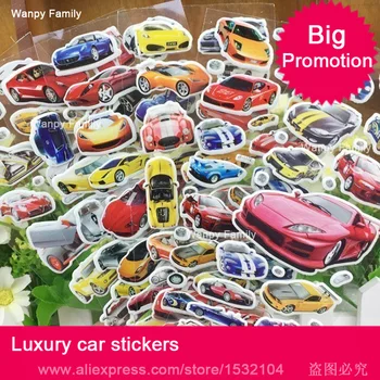10 Stk/Sæt Limousine wall stickers Luksus sportsvogn Mini Boble Stickers Til Børn Festival gaver legetøj klistermærker