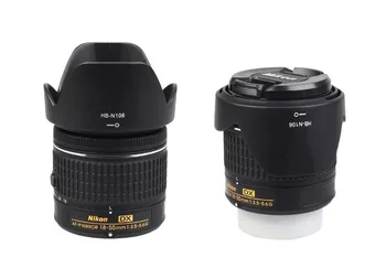 10 Stykker HB-N106 Bajonet Kamera Modlysblænde Cover til Nikon AF-S 18-55mm f/3.5-5.6 G VR STM-55mm Linse