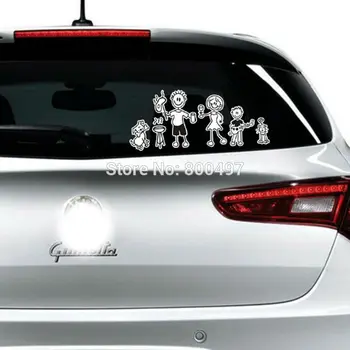 10 x Familiemedlemmer Reflekterende Bil, dækker Vi er familie Bil Sticker og Decals til Toyota Chevrolet, VW Tesla Honda Hyundai Ford