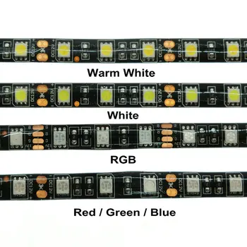 100 M 5m/roll Led Bånd Fleksibel RGB Hvid LED lysbånd IP65 12V-3528 5050 SMD 5630 30leds/m 60leds/M Holiday Ligh skib til DHL