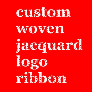 100 m /masse custom Vævet logo Jacquard bånd gave emballage polyester bånd dekoration prøve er ok du betale igen.