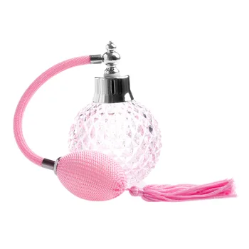 100 ml Parfume Flaske Genopfyldning Vintage Krystal Glas Pink Blå Lilla Spray Forstøver Bærbare Til Hånd Tasker