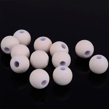 100 stk Løse perler 8mm satin gummibelagt diy spacer perler