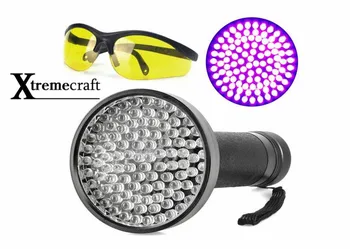 100 UV-Sort Lys 395nM LED Lommelygte For Kat Pet Urin Scorpion Detektorer batteridrevet Gratis UV-Beskyttende Sikkerhed Solbrille