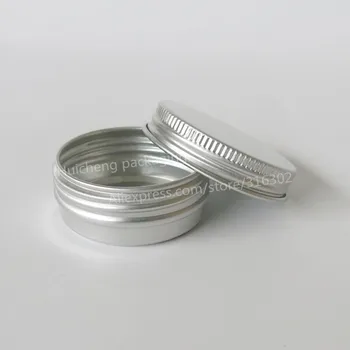 100 x 10G Aluminium Jar Tin Potter 10cc Metal Kosmetiske Emballage, Container 1/3oz professionel kosmetik container