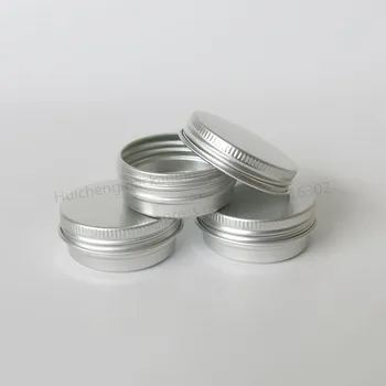 100 x 10G Aluminium Jar Tin Potter 10cc Metal Kosmetiske Emballage, Container 1/3oz professionel kosmetik container