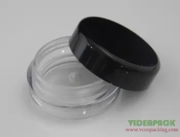 1000 stk/meget klart, 3g plast cremebeholder for løs pulver creme kosmetiske container