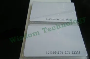 1000pcs/Masse 125Khz Smart Card EM4100/4102 RFID Nærhed Kort 0,8 mm , Gratis Forsendelse, DHL eller EMS