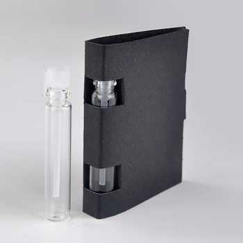 1000Pieces/Masse 2 ML Glas Parfume Flaske Til Trial Pack Tom Tilpasses Kosmetisk Sag Med Papir Kort