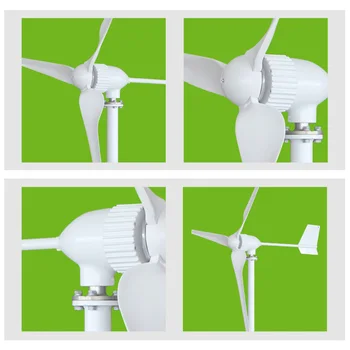 1000W lav vind starte op horisontale bolig wind turbine generator 3 Vinger 24V/48V Wind Turbine Generator Antal 1100w