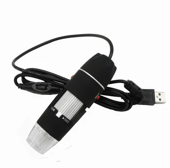 1000X Digital USB-mikroskop med 8 LED-lys, justerbar elektronisk biologiske mikroskop 40x forstørrelse ~1000x