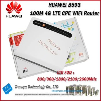 100Mbps Huawei B593 4G LTE CPE Industrielle WiFi Router