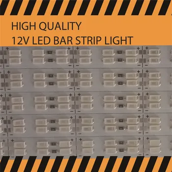100pcs 0,5 m 1m LED bar lys 5050 5630 5730 7020 8520 4014 12V led rigid strip hvid/varm hvid/RGB-red under kabinet køkken