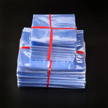 100Pcs 4.7*7Inch ( 12*18cm ) Blød Gennemsigtig sprøjtestøbning PVC Varme Shrinkable Tasker Film Wrap Kosmetiske Wrap Materialer Opbevaring