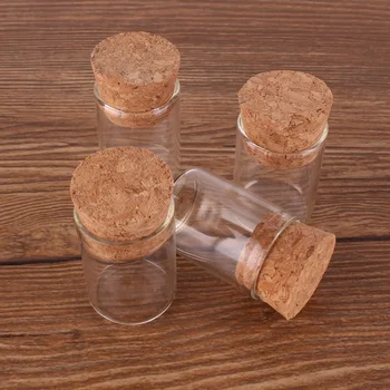 100pcs 5ml størrelse 22*30mm Små Reagensglas med Kork Prop-Flasker Spice Beholder, Glas Hætteglas DIY Håndværk
