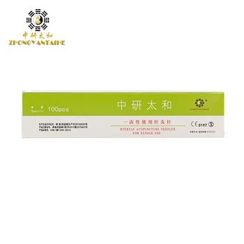 100pcs/box Zhongyan Taihe Akupunktur Nål Engangs Nål skønhed massage nål lang nål