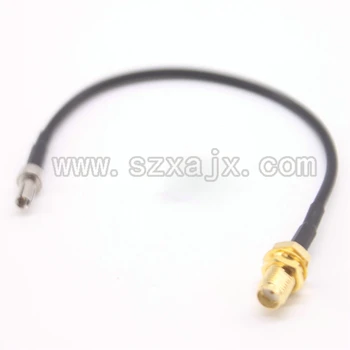 100PCS JX-stik RF Koaksial kabel-SMA hun til TS9 han Lige type RG174 Pigtail Kabel-15CM Gratis fragt