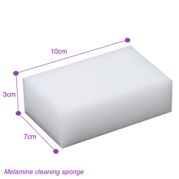 100pcs/masse melamin svamp magic eraser renere hvidt køkken rengøring opvask-vask-tastatur rengøring magic sponge melamina