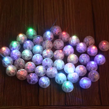 100pcs/masse Runde RGB LED Flash Ball Lamper Hvid Ballon Lys til Bryllup Dekoration 6 Farver i Høj Kvalitet Vase Indretning