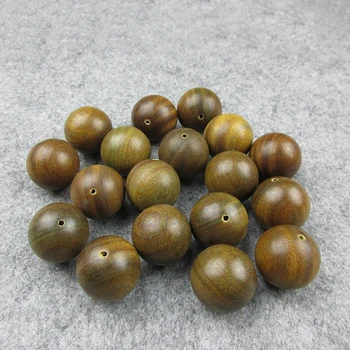100pcs Naturlige Grønne Sandeltræ Perler , 6 -20mm træ-Løs Mala Perler Japa Mala Armbånd Jewellry Resultater DIY Tilbehør