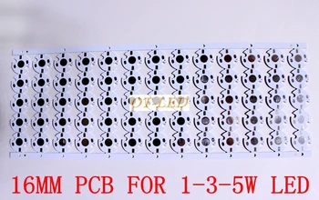 100pcs1W 3W 5W køleplade LED Aluminium bundplade PCB Board Substrat 16mm DIY Køling Heatsink 16 mm til 1 3 5 W Watt