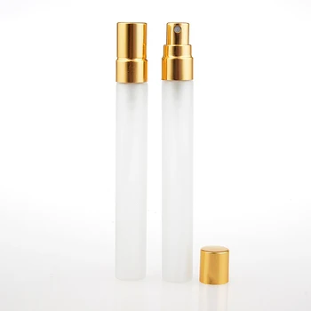 100Pieces/Masse 10ML Parfum Frosting Rejse Spray Flaske Til Parfume Bærbare Med Atomizador Parfume Rellenable Aluminium Pumpe