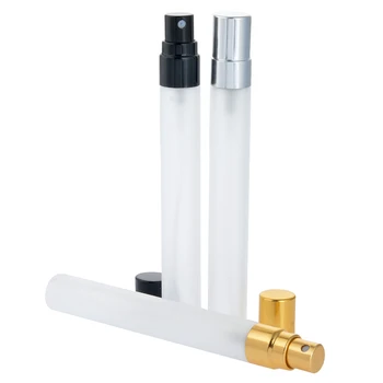 100Pieces/Masse 10ML Parfum Frosting Rejse Spray Flaske Til Parfume Bærbare Med Atomizador Parfume Rellenable Aluminium Pumpe