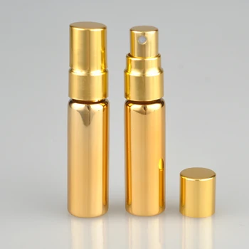 100Pieces/Masse 5ML Farvet Parfum Rejse Spray Flaske Til Parfume Bærbare Tom Kosmetiske Beholdere Med Alu-Spray