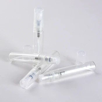 100Pieces/Masse 5ML Mini Bærbare Gennemsigtigt Glas Parfume Flaske Med Spray&Tom Parfum Kosmetisk Sag Med en Forstøver For at Rejse