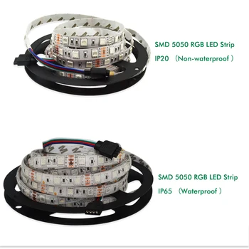 10m 30m 5050 RGB Led Strip 60leds/m Vandtæt IP65 tape Led-Lys + Touch Remote Controller + 12V Power Adapter + Forstærker