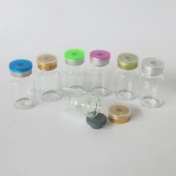 10ML Klart Injektion Hætteglas med Flip Off Hætte 10CC Gennemsigtig Væske Medicin Glas Containere 2540