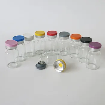 10ML Klart Injektion Hætteglas med Flip Off Hætte 10CC Gennemsigtig Væske Medicin Glas Containere 2540