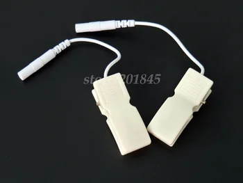 10Pairs/Pack Dyr & Ear-Clip-Elektrode Føre Ledninger Kabel-Pin 2,5 mm For Elektroterapi Massageapparat TIERE Ledning