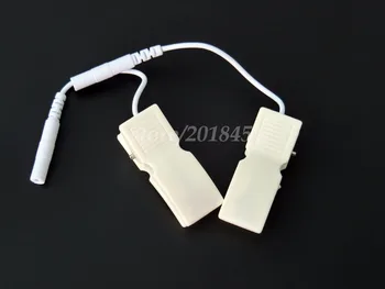 10Pairs/Pack Dyr & Ear-Clip-Elektrode Føre Ledninger Kabel-Pin 2,5 mm For Elektroterapi Massageapparat TIERE Ledning