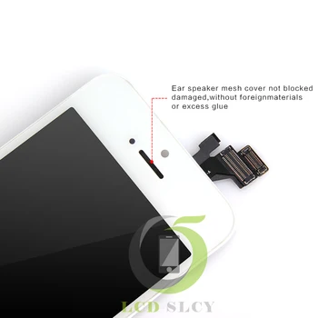 10Pcs Ingen Døde Pixel Grade AAA Til iPhone 5 LCD-Skærm touch skærm med digitizer assembly reservedele Gratis fragt