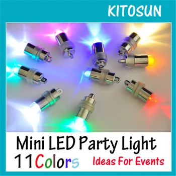 10Pieces/Masse Batteri Drevet Vandtæt Mini LED Party Lys til Halloween Papir Lanterne Ballon Dekoration