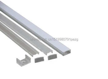 10Sets/Masse Aluminium LED køleprofil i aluminium led profil 1m til led strip 5050 Eller U type Led aluminium profil til forsænket væg
