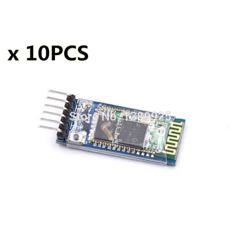 10sets/masse HC05 JY-MCU anti-reverse, integreret Bluetooth-seriel pass-through-modul, HC-05 master-slave 6pin